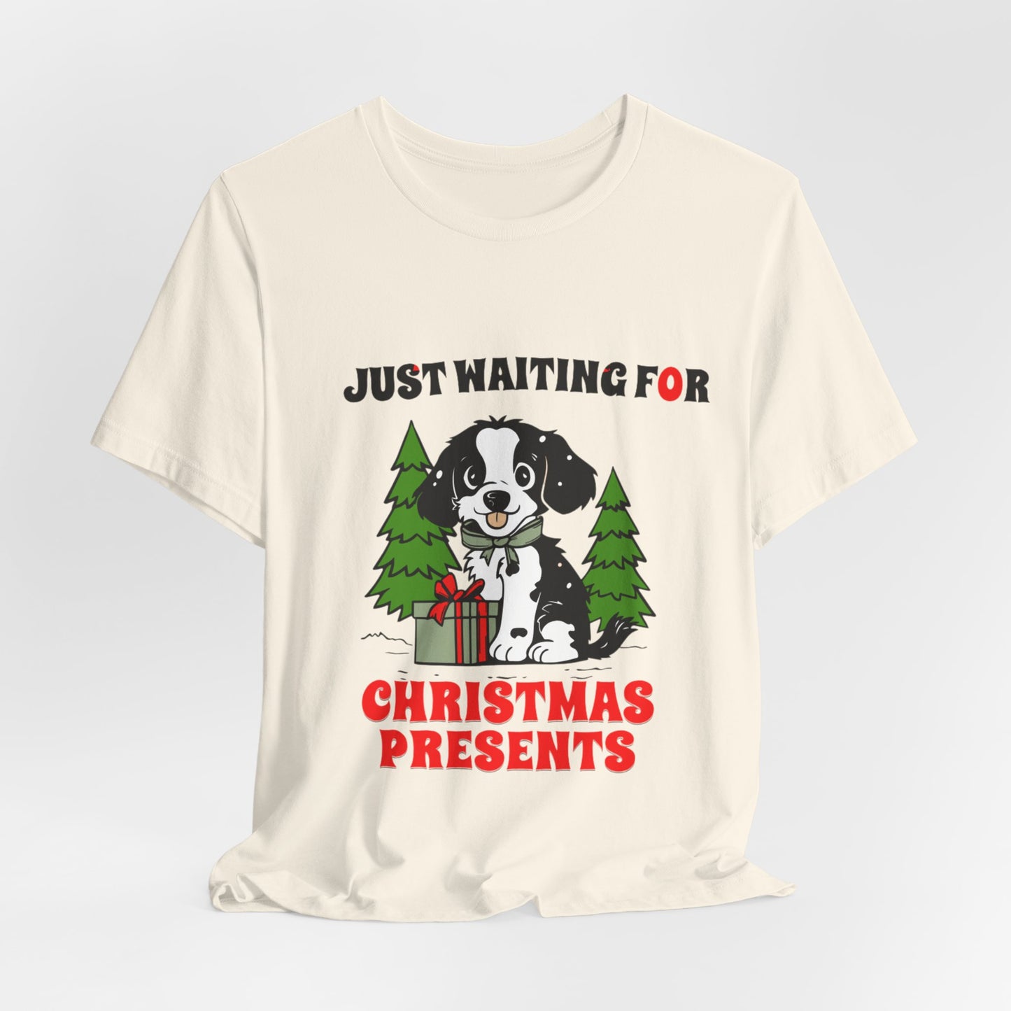 JUST WAITING FOR CHRISTMAS PRESENTS BELLA CANVAS 3001