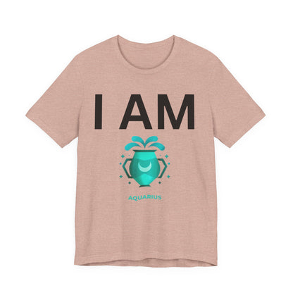 I AM Aquarius Unisex Short Sleeve Tee