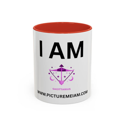 I AM Sagittarius Inspirational Accent Coffee Mug - 11/15oz
