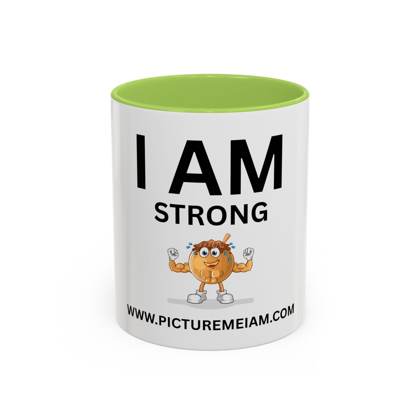 I AM Strong Inspirational Accent Coffee Mug - 11/15oz