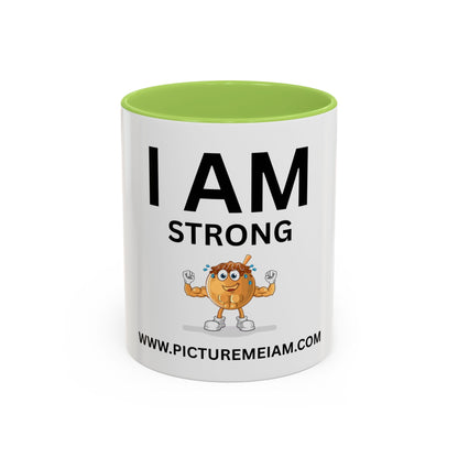 I AM Strong Inspirational Accent Coffee Mug - 11/15oz
