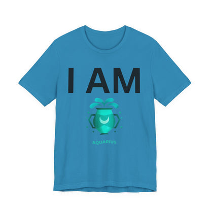I AM Aquarius Unisex Short Sleeve Tee