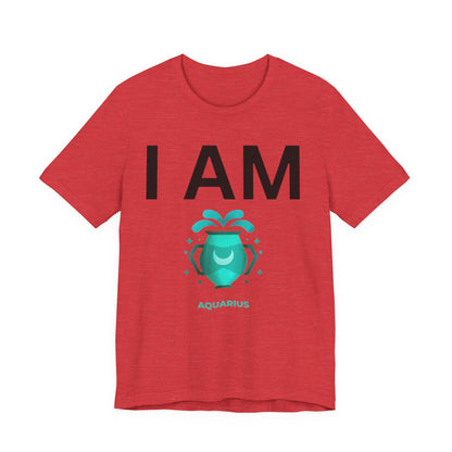 I AM Aquarius Unisex Short Sleeve Tee