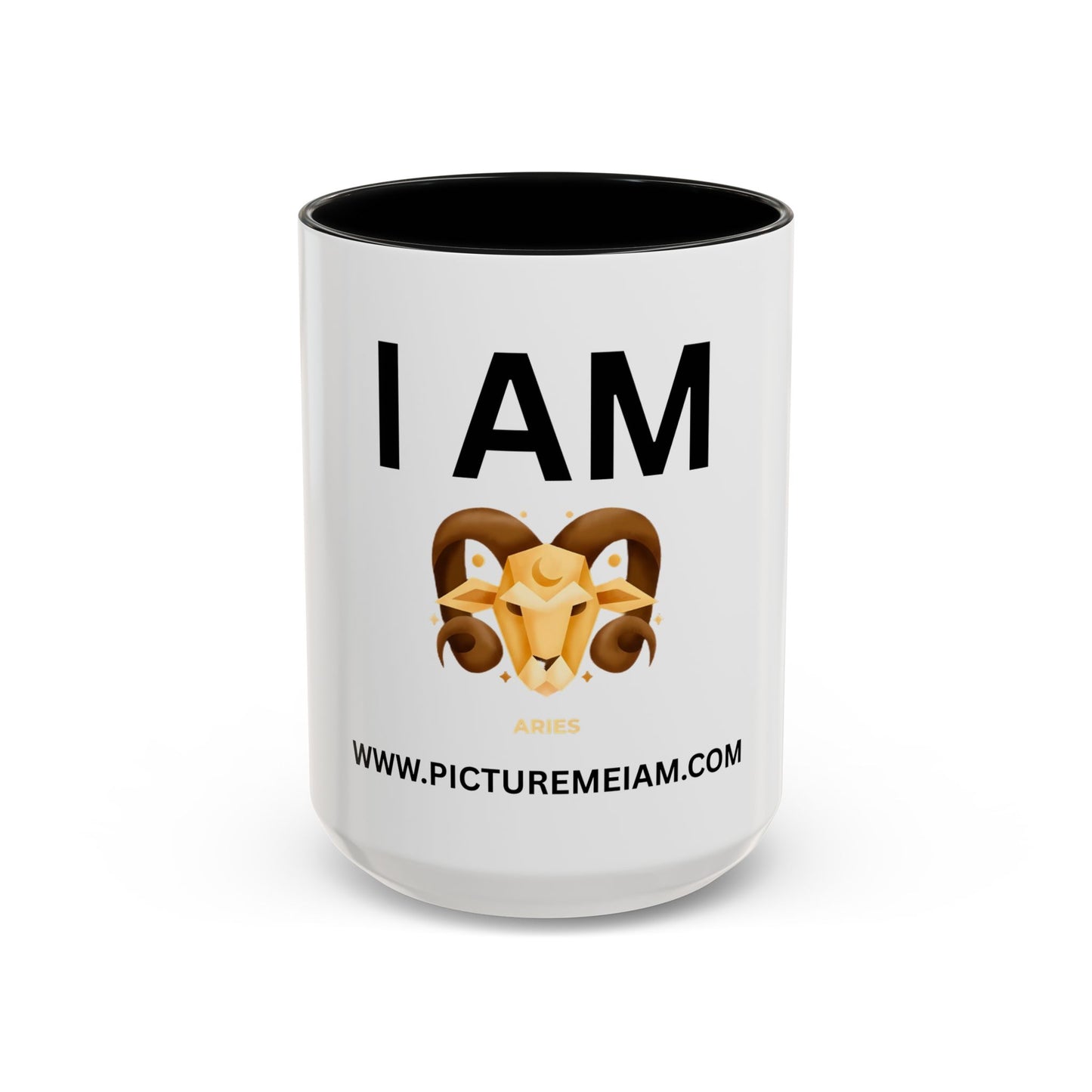 I AM Aries Inspirational Accent Coffee Mug - 11/15oz