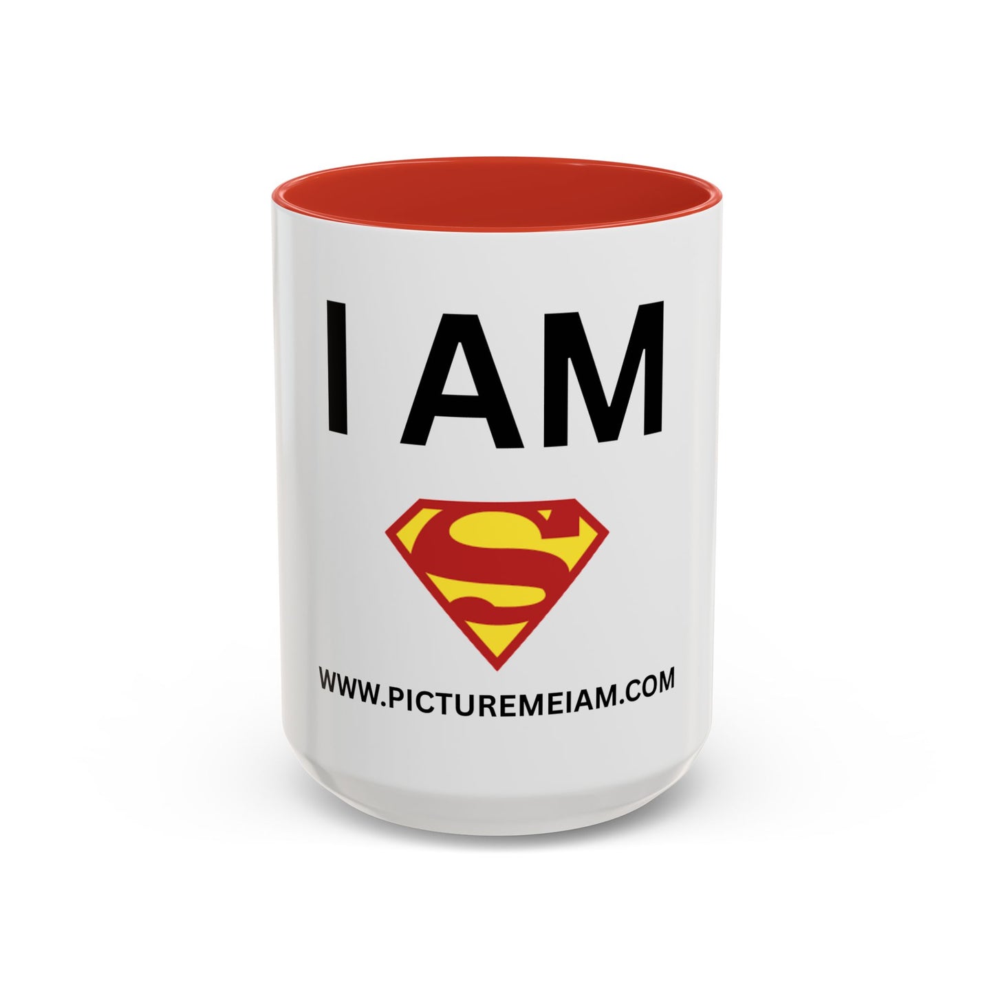 I AM Suprman Inspirational Accent Coffee Mug - 11/15oz