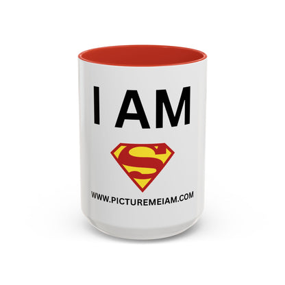 I AM Suprman Inspirational Accent Coffee Mug - 11/15oz