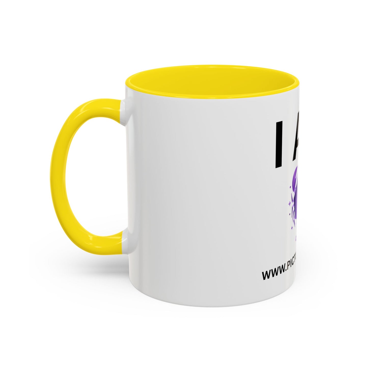 I AM Cancer Inspirational Accent Coffee Mug - 11/15oz