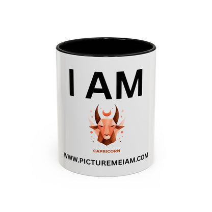 I AM Capricorn Inspirational Accent Coffee Mug - 11/15oz