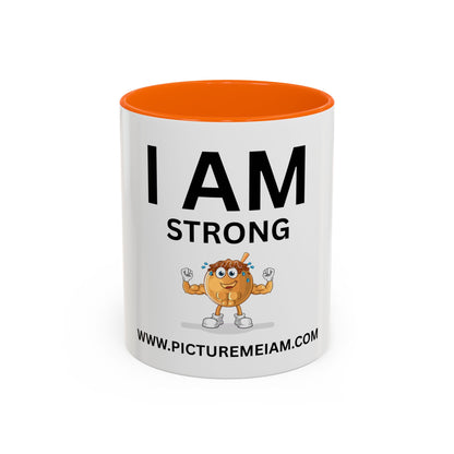 I AM Strong Inspirational Accent Coffee Mug - 11/15oz