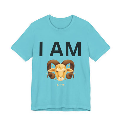 I AM Aries Unisex Short Sleeve Tee