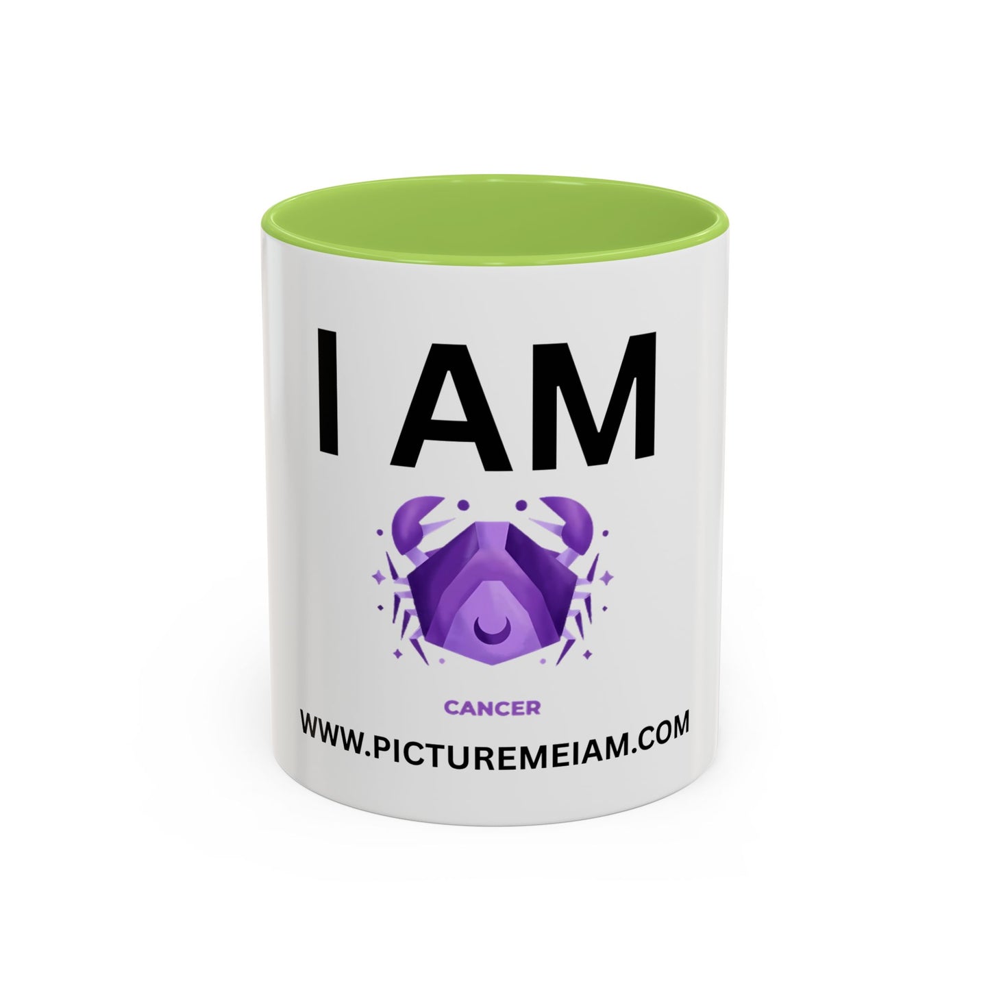 I AM Cancer Inspirational Accent Coffee Mug - 11/15oz