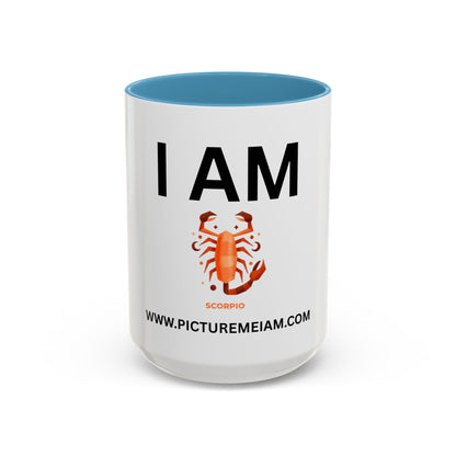 I AM Scorpio Inspirational Accent Coffee Mug - 11/15oz