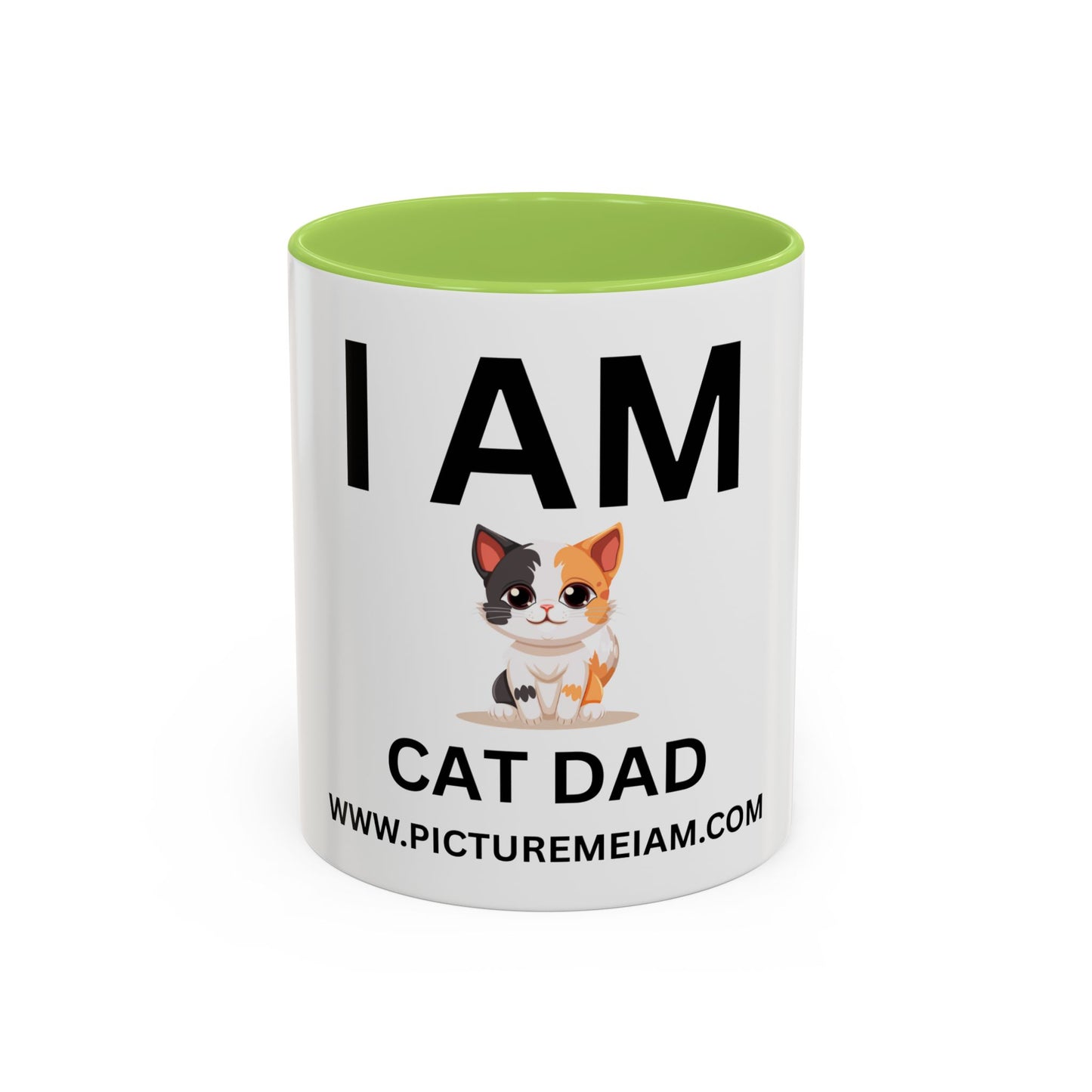 I AM Cat Dad Inspirational Accent Coffee Mug - 11/15oz