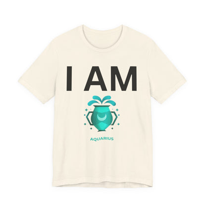 I AM Aquarius Unisex Short Sleeve Tee