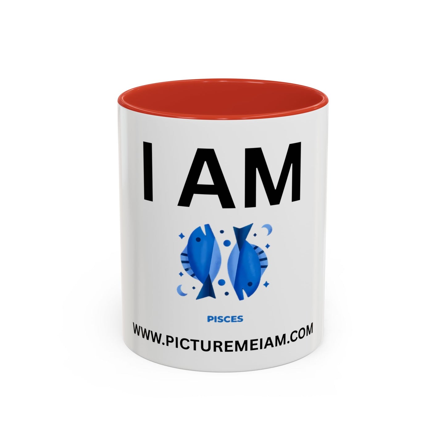 I AM Pisces Inspirational Accent Coffee Mug - 11/15oz