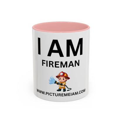 I AM Fireman Inspirational Accent Coffee Mug - 11/15oz