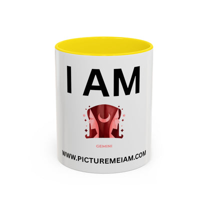 I AM Gemini Inspirational Accent Coffee Mug - 11/15oz
