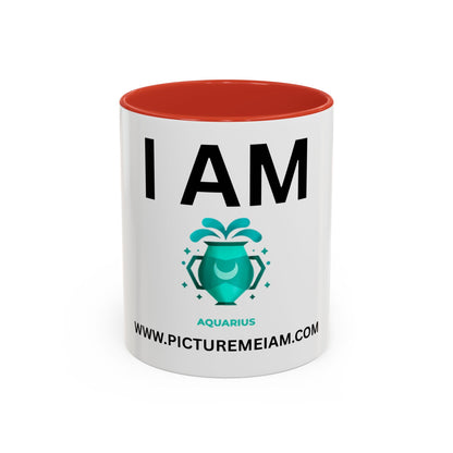 I AM Aquarius Inspirational Accent Coffee Mug - 11/15oz