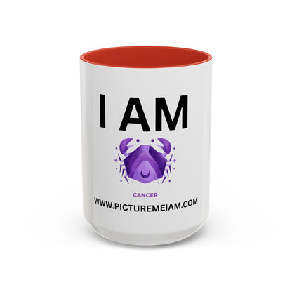 I AM Cancer Inspirational Accent Coffee Mug - 11/15oz