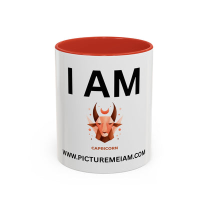 I AM Capricorn Inspirational Accent Coffee Mug - 11/15oz
