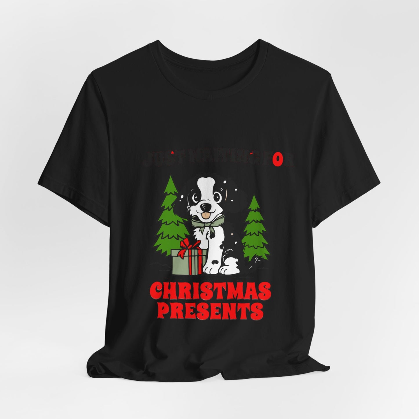 JUST WAITING FOR CHRISTMAS PRESENTS BELLA CANVAS 3001