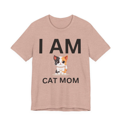 I AM Cat Mom Short Sleeve Tee