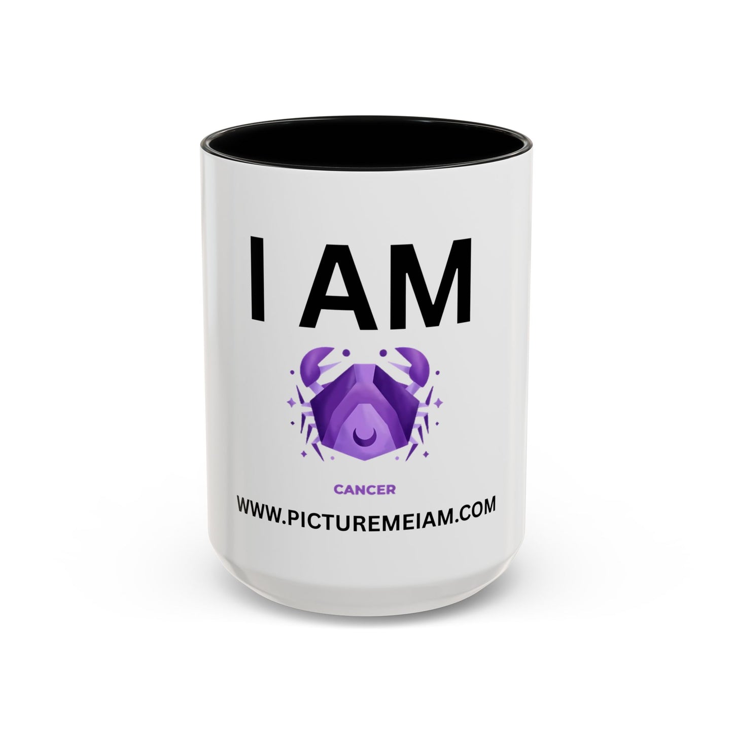 I AM Cancer Inspirational Accent Coffee Mug - 11/15oz