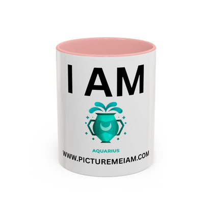 I AM Aquarius Inspirational Accent Coffee Mug - 11/15oz