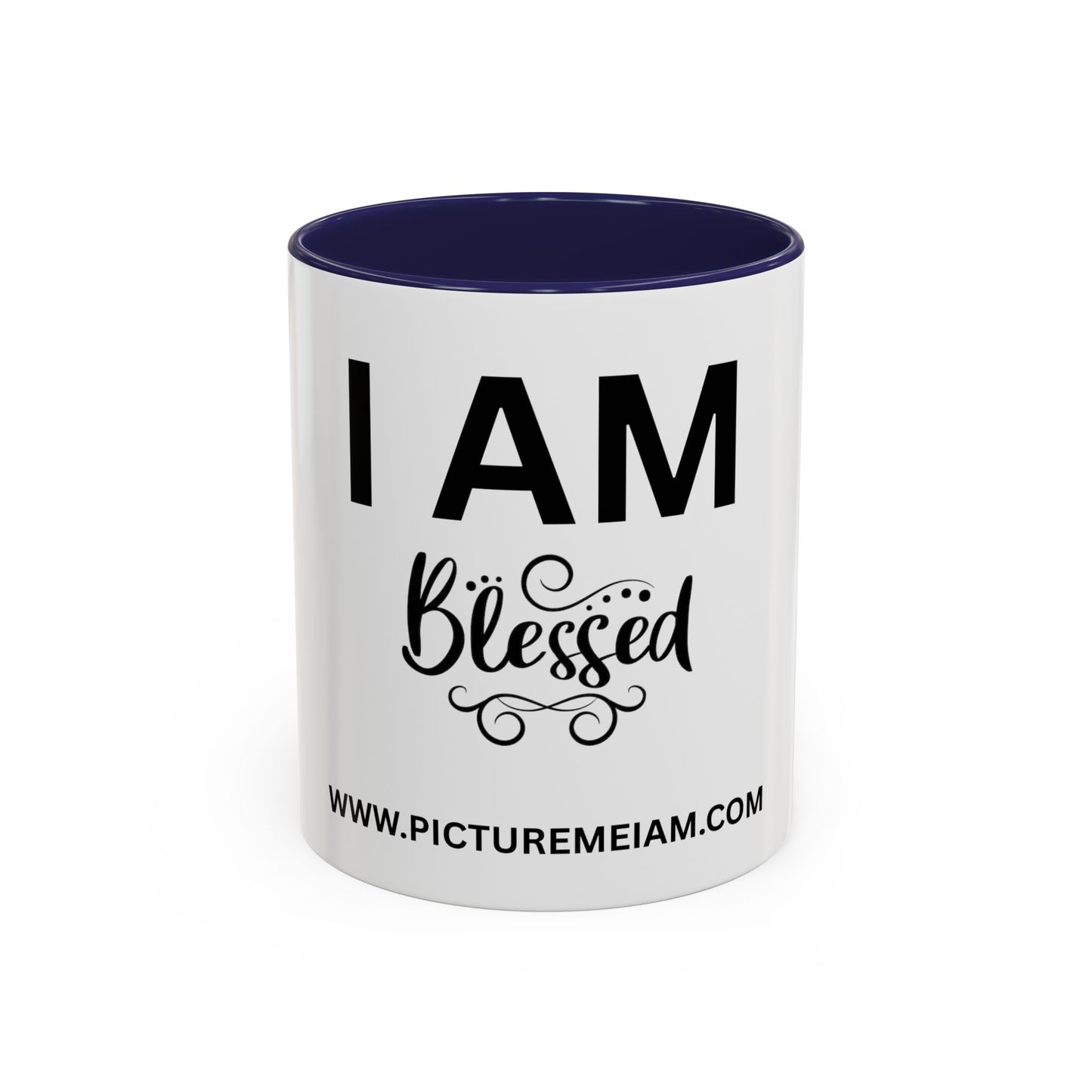 I AM Blessed Inspirational Accent Coffee Mug - 11/15oz