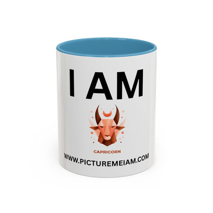 I AM Capricorn Inspirational Accent Coffee Mug - 11/15oz