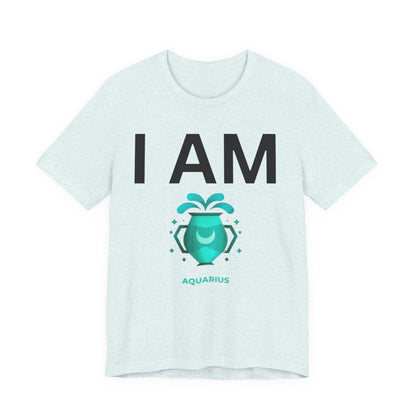 I AM Aquarius Unisex Short Sleeve Tee