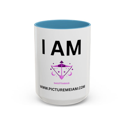 I AM Sagittarius Inspirational Accent Coffee Mug - 11/15oz