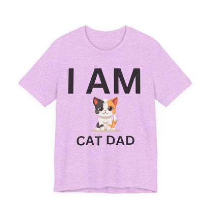 I AM Cat Dad Short Sleeve Tee