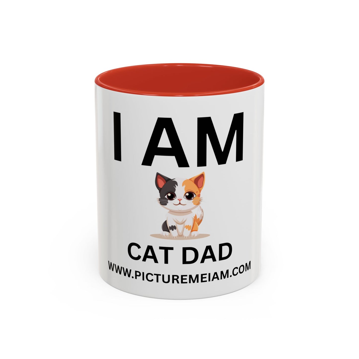 I AM Cat Dad Inspirational Accent Coffee Mug - 11/15oz