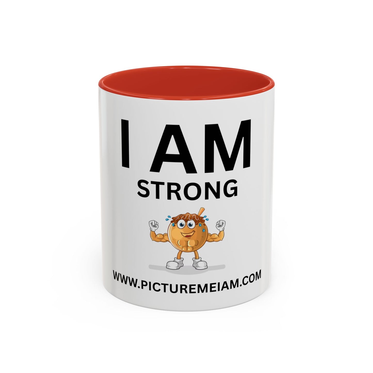 I AM Strong Inspirational Accent Coffee Mug - 11/15oz