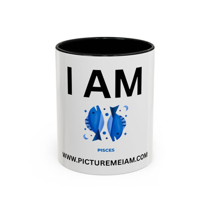 I AM Pisces Inspirational Accent Coffee Mug - 11/15oz