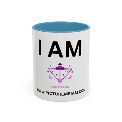 I AM Sagittarius Inspirational Accent Coffee Mug - 11/15oz