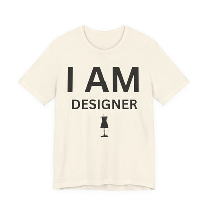 I AM Designer Unisex Short Sleeve Tee