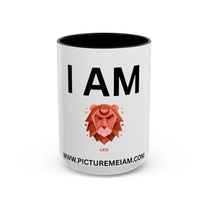I AM Leo Inspirational Accent Coffee Mug - 11/15oz