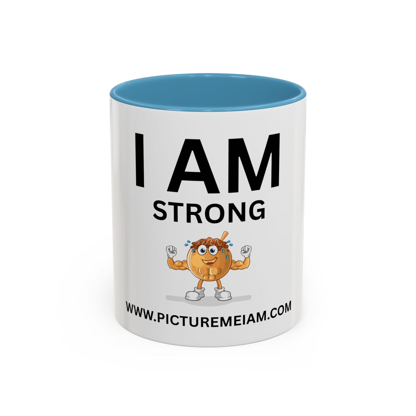 I AM Strong Inspirational Accent Coffee Mug - 11/15oz