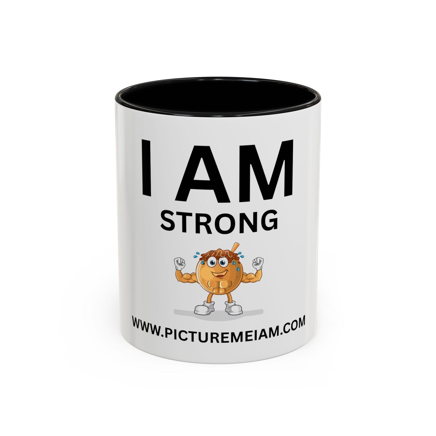 I AM Strong Inspirational Accent Coffee Mug - 11/15oz