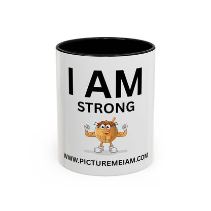 I AM Strong Inspirational Accent Coffee Mug - 11/15oz