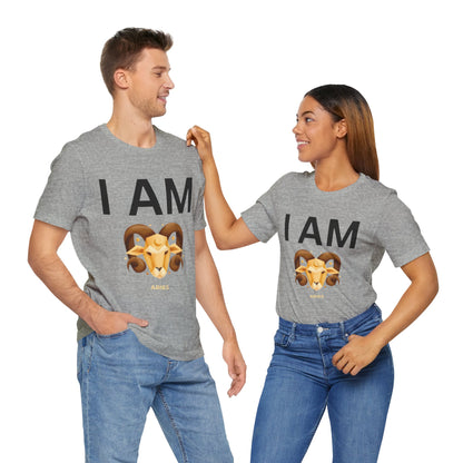 I AM Aries Unisex Short Sleeve Tee