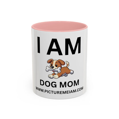 I AM Dog Mom Inspirational Accent Coffee Mug - 11/15oz