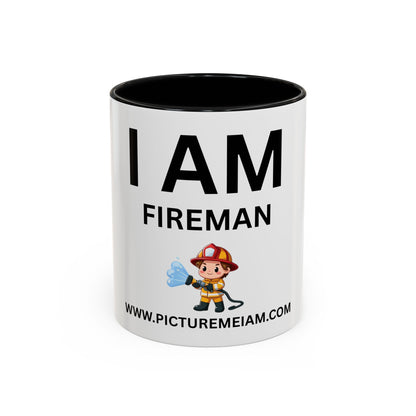 I AM Fireman Inspirational Accent Coffee Mug - 11/15oz