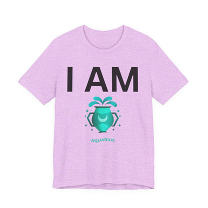I AM Aquarius Unisex Short Sleeve Tee