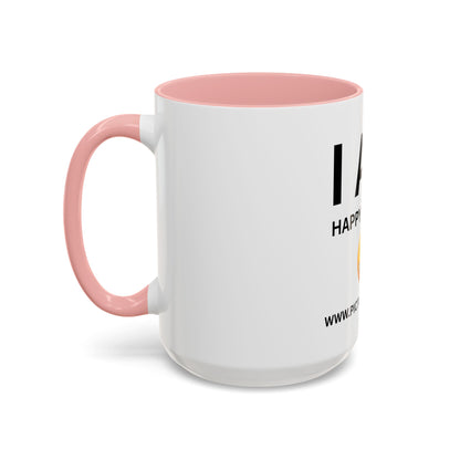 I AM Happy & Single Inspirational Accent Coffee Mug - 11/15oz