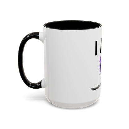 I AM Cancer Inspirational Accent Coffee Mug - 11/15oz