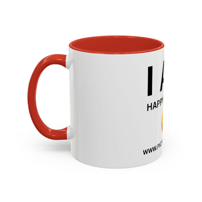 I AM Happy & Single Inspirational Accent Coffee Mug - 11/15oz