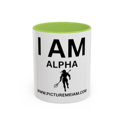 I AM Alpha Men Inspirational Accent Coffee Mug - 11/15oz